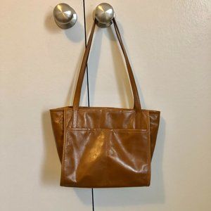 EUC - HOBO Chance Mini Tote in Polished Leather - Truffle